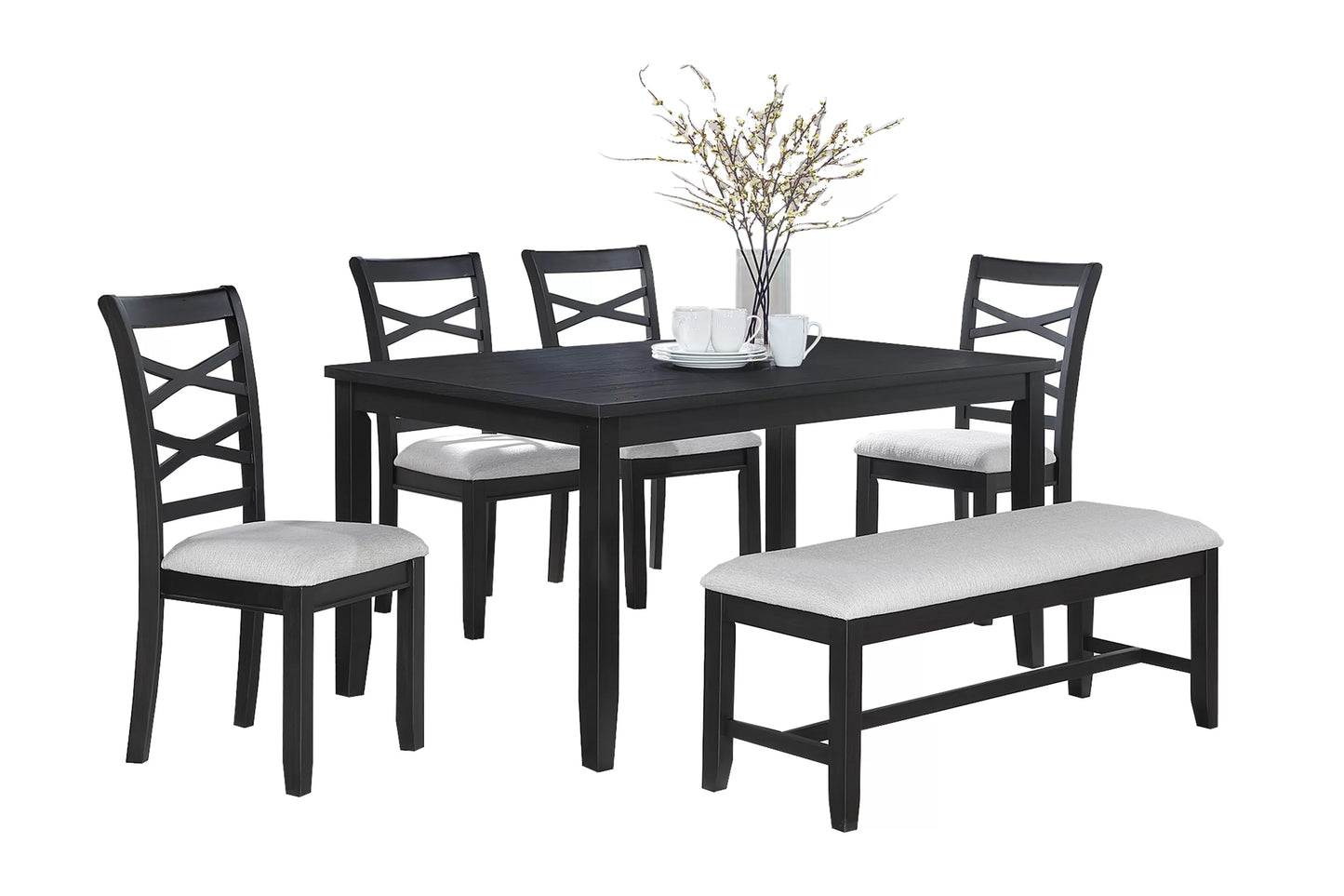 The Ashton Gray Dining Set – 6 Piece