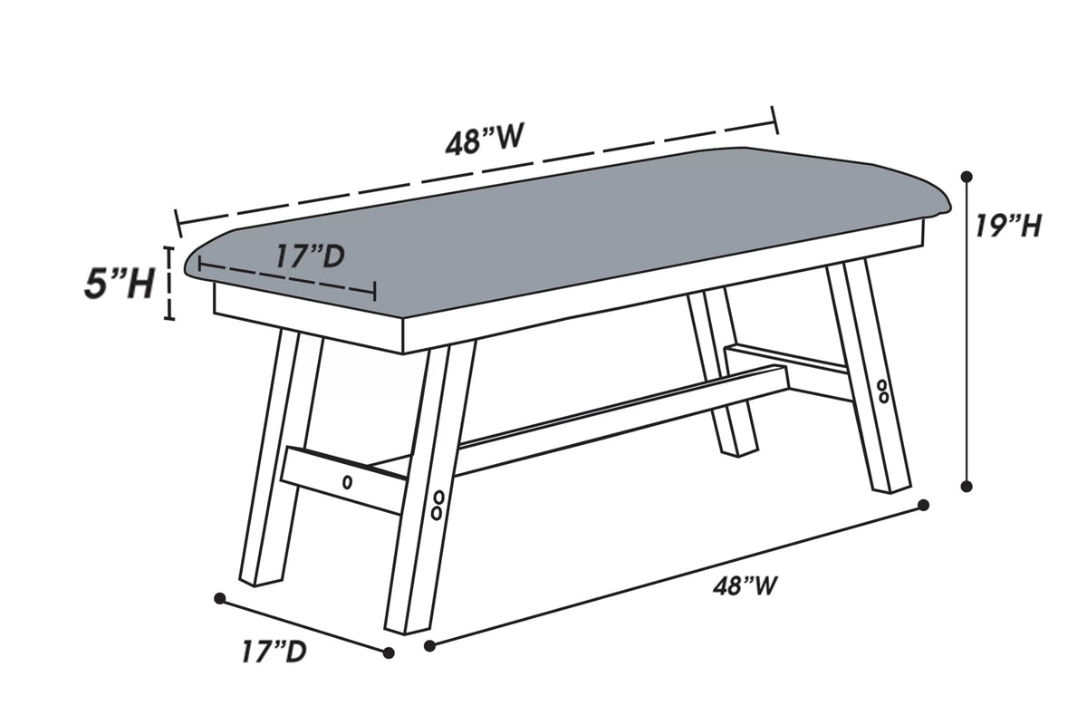The Langston Dining Bench - view 7