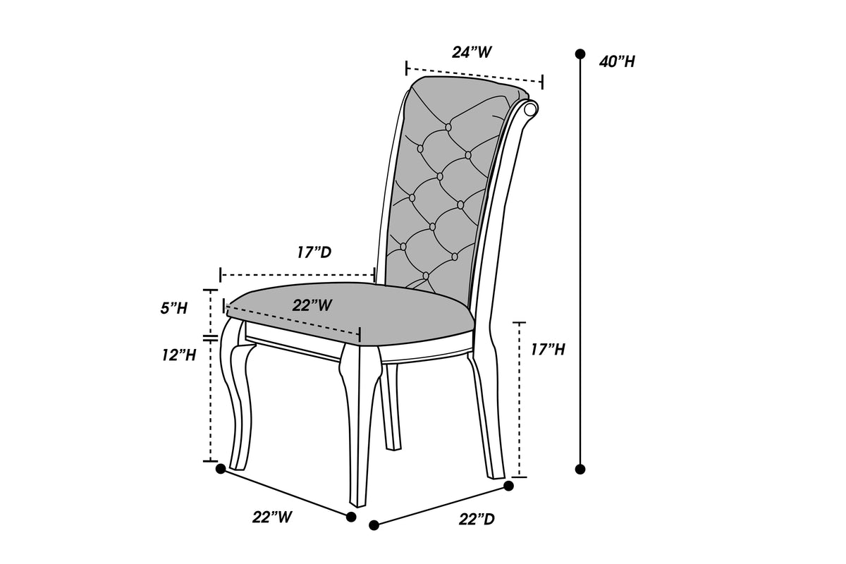 The Remington Park Upholstered Dining Chair – Set of 2 - view 9