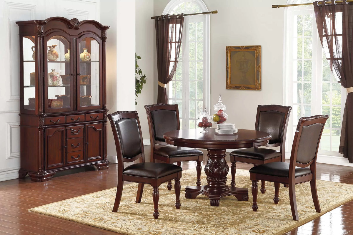 The Meridian Carved PU Dining Chair – Set of 2 - view 2