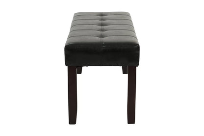 The Regent Black PU Dining Bench - view 4