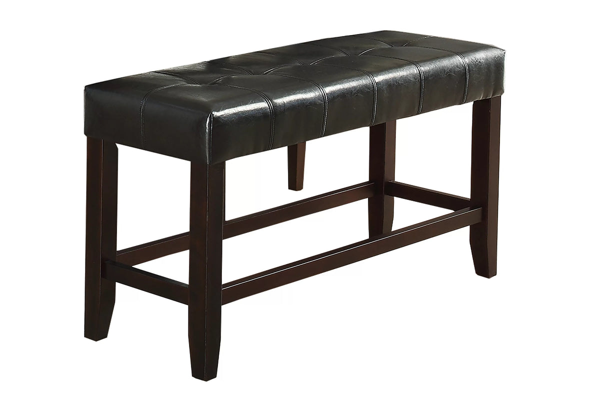 The Regent Black PU Counter Bench - view 1