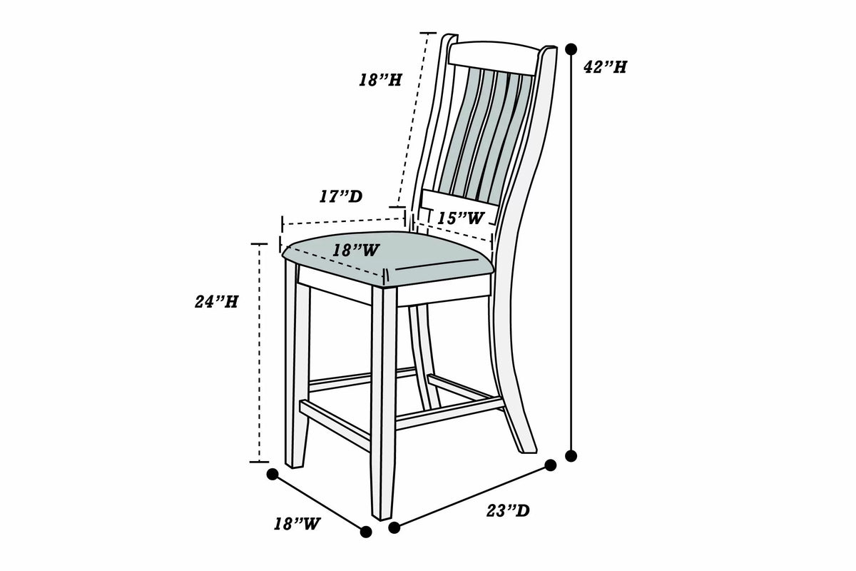 The Calloway Counter-Height Dining Chair – Set of 2 - view 7