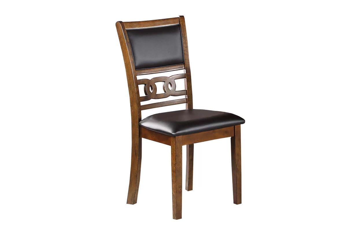 The Harlow Walnut Upholstered Dining Chair – Set of 2 - view 1
