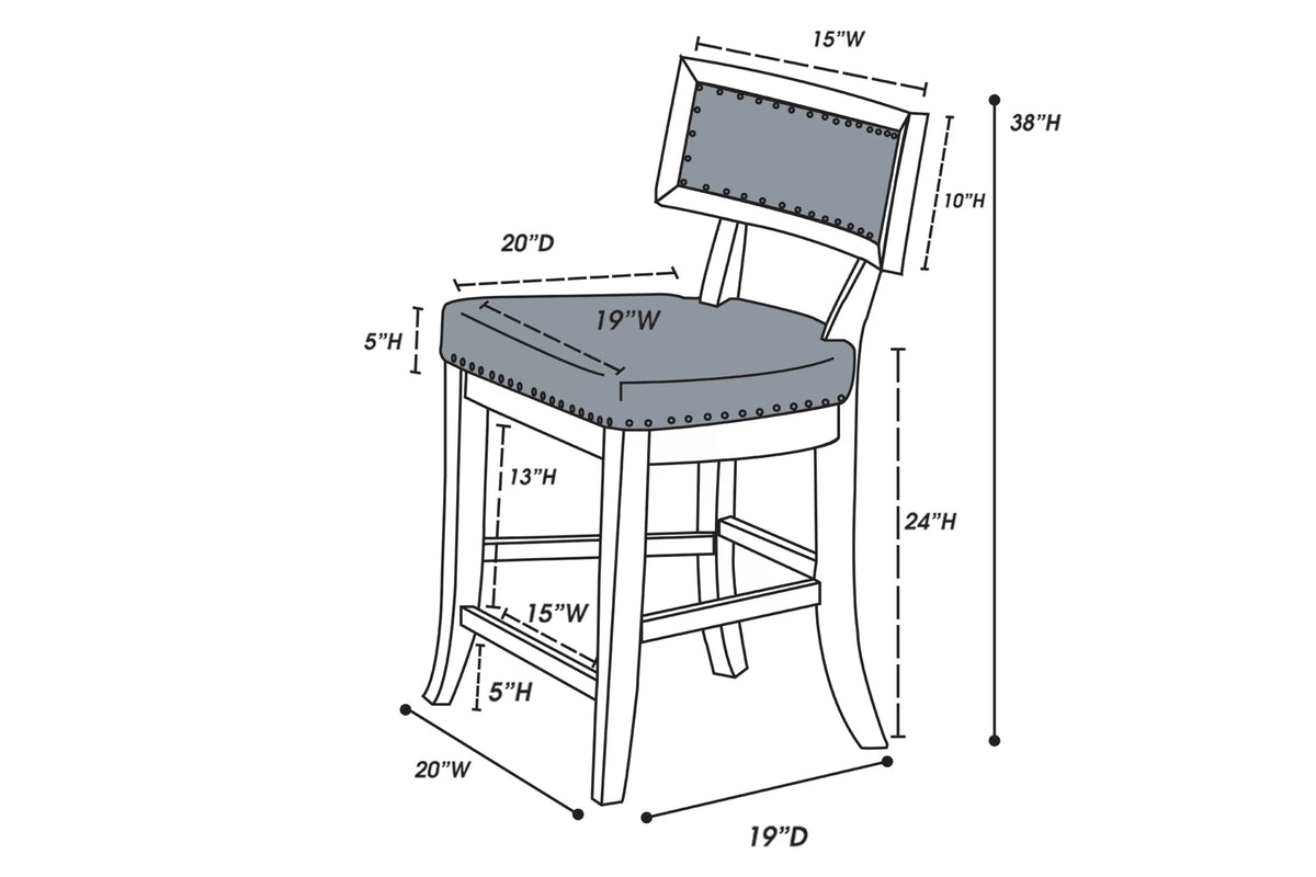 The Davenport Counter-Height Chair – Set of 2 - view 2