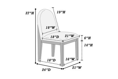 The Pemberton Arched Round Dining Set – 5 Piece - view 10