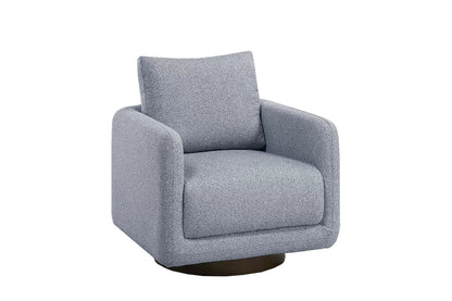 The Pebble Gray Boucle Swivel Chair - view 2
