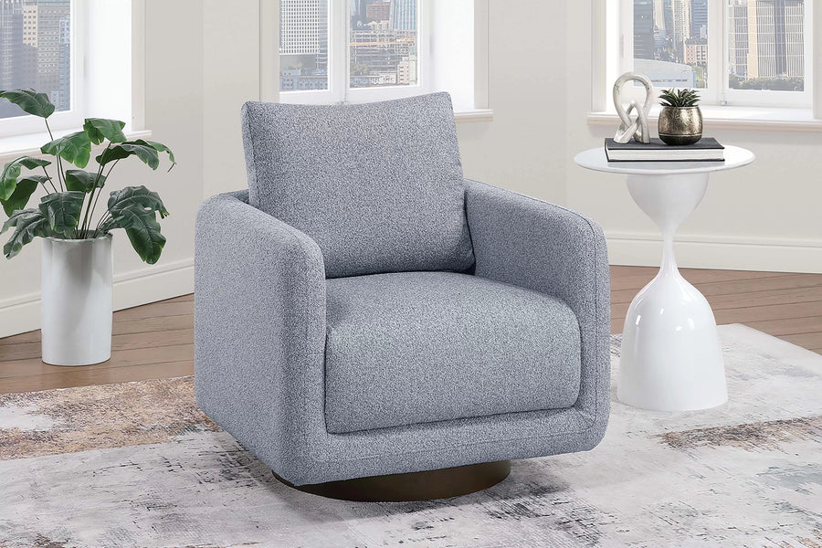Silla Pebble Gris Giratorio