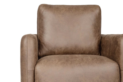 The Auburn Leather-Like Swivel Chair - view 7