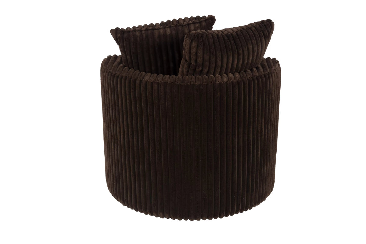 The Cocoa Fur Corduroy Swivel Chair - view 5