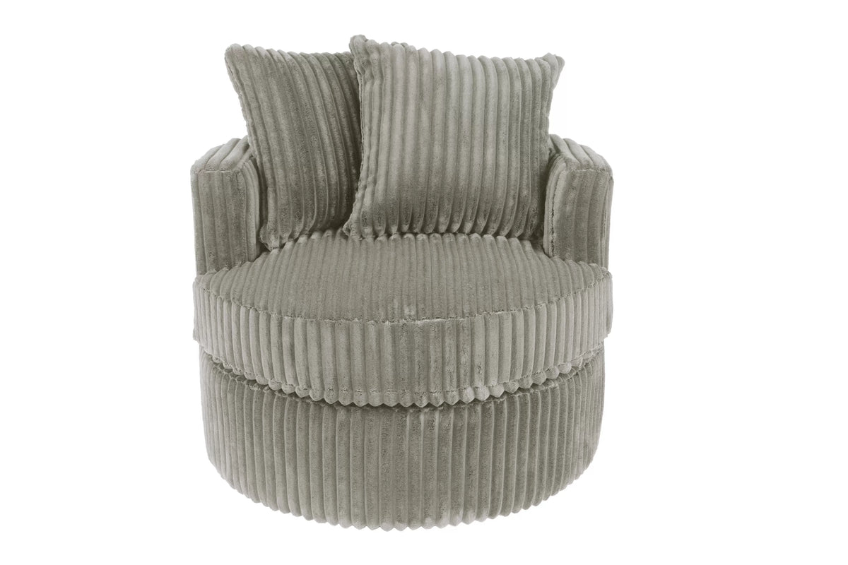 The Fog Fur Corduroy Swivel Chair - view 2
