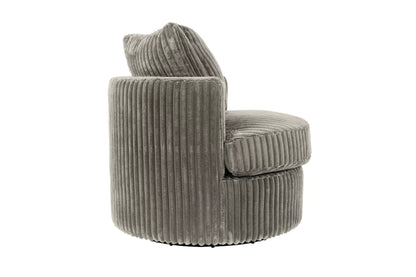 The Fog Fur Corduroy Swivel Chair - view 3