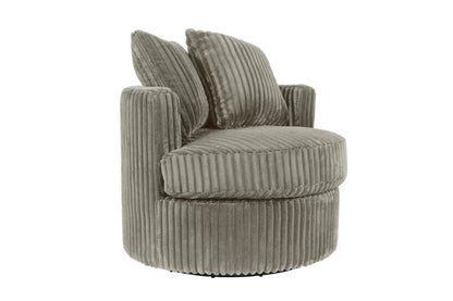 The Fog Fur Corduroy Swivel Chair - view 4