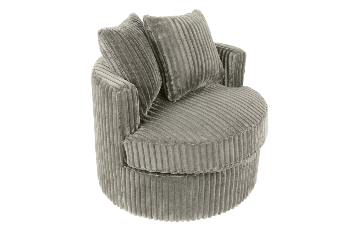 The Fog Fur Corduroy Swivel Chair - view 6