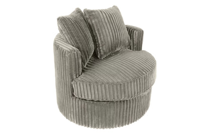 The Fog Fur Corduroy Swivel Chair - view 6