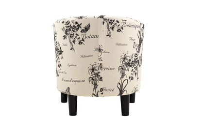 The Botanica Script Accent Chair with Ottoman - view 4