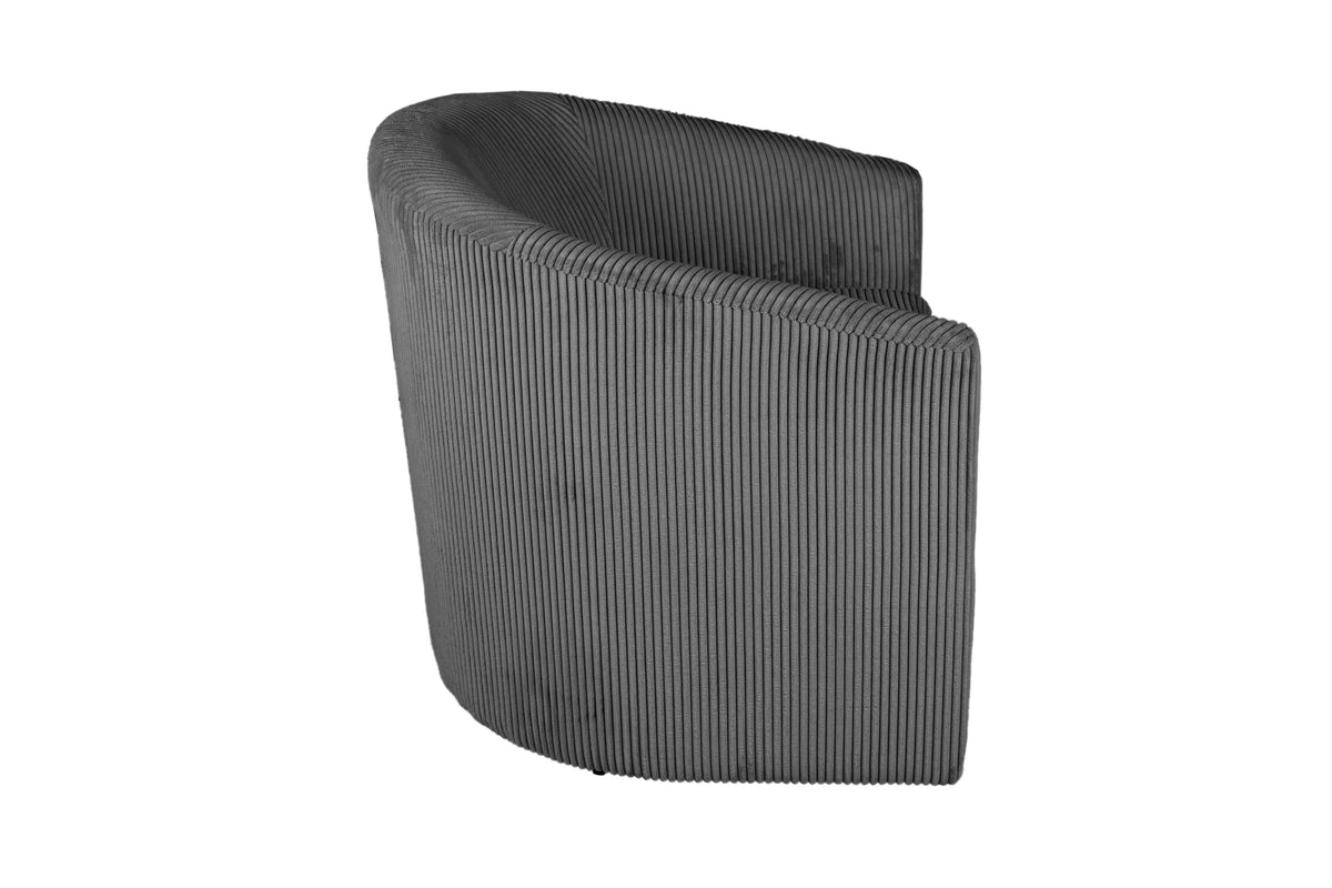 The Charcoal Corduroy Swivel Chair - view 5