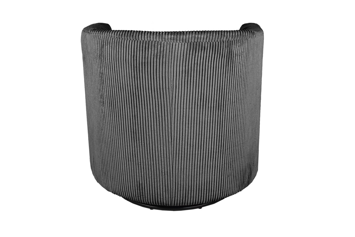 The Charcoal Corduroy Swivel Chair - view 6