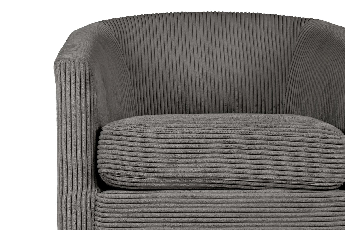 The Charcoal Corduroy Swivel Chair - view 10
