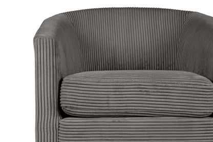 The Charcoal Corduroy Swivel Chair - view 10