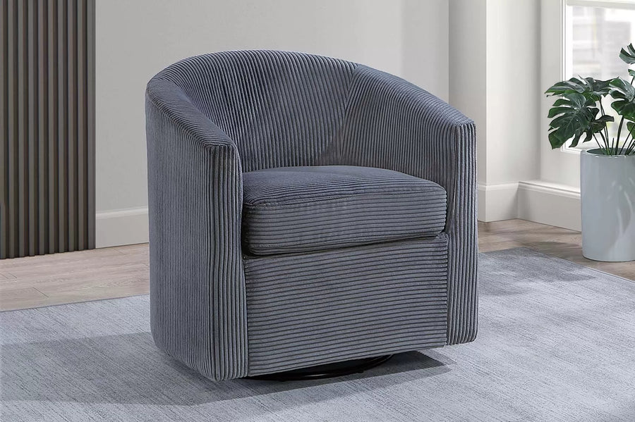 Silla Charcoal de Pana Giratorio