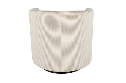 The Dune Beige Corduroy Swivel Chair - view 10