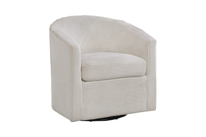 The Dune Beige Corduroy Swivel Chair - view 13