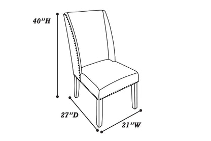 The Hollis Upholstered Dining Chair – Set of 2