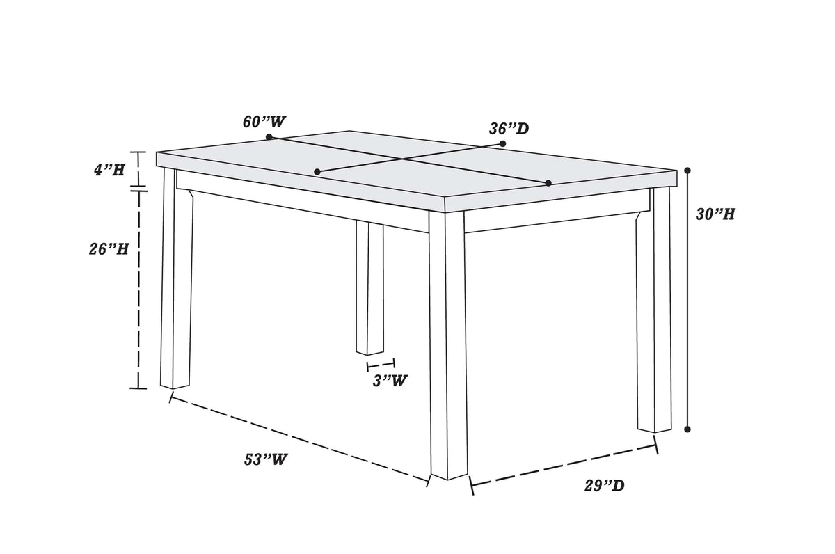 The Mercer Faux Marble Dining Table - view 7