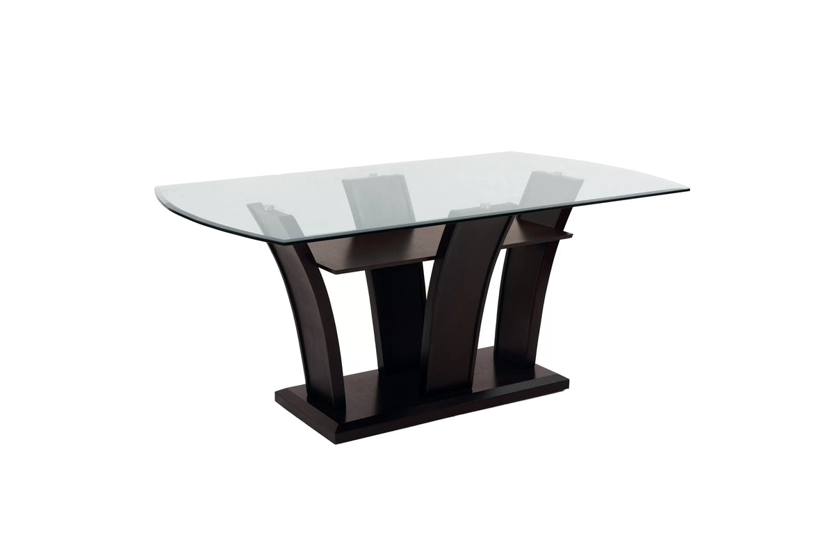The Merritt Glass Top Tufted Dining Set – 7 Piece - view 5