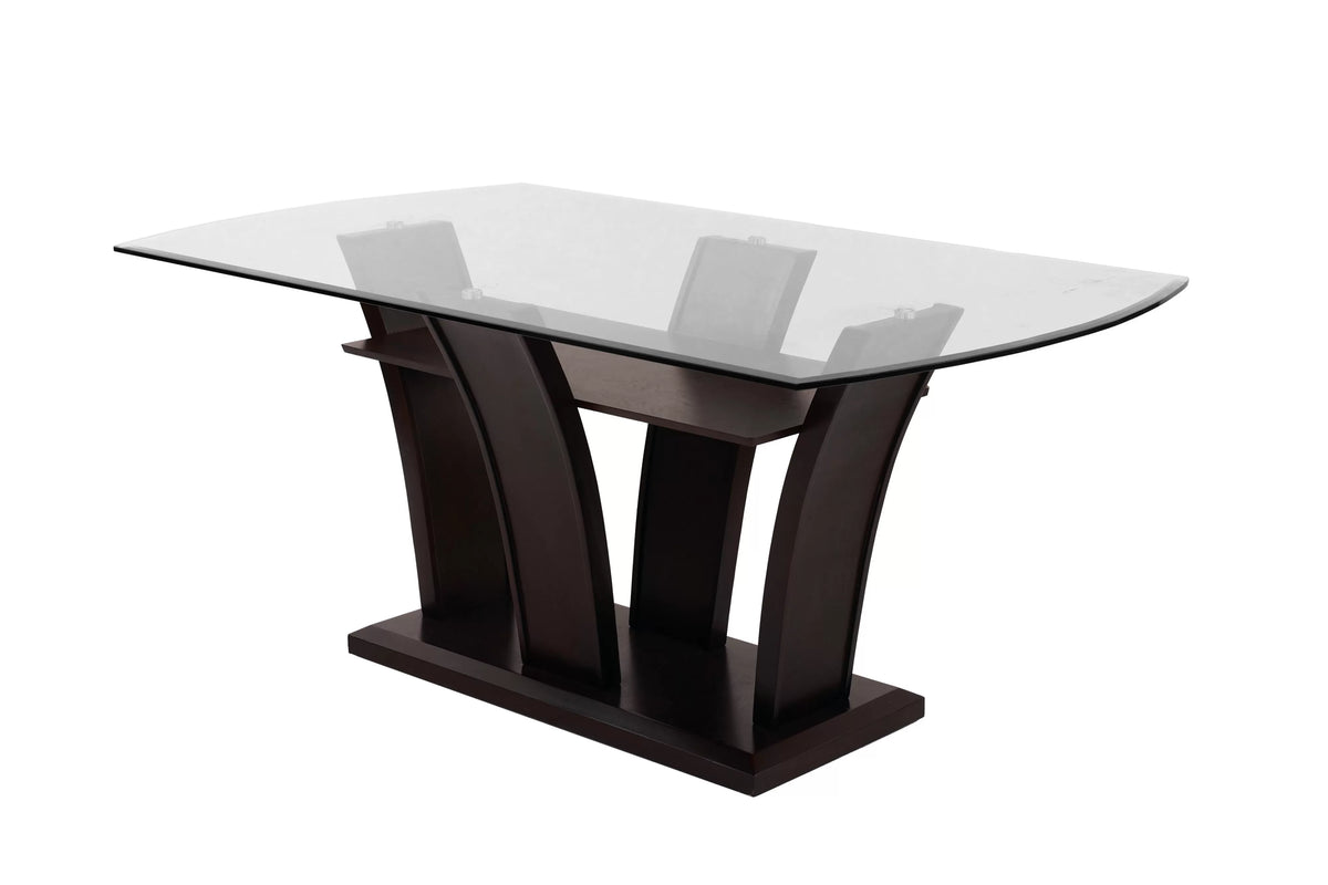 The Merritt Glass Top Tufted Dining Set – 7 Piece - view 7