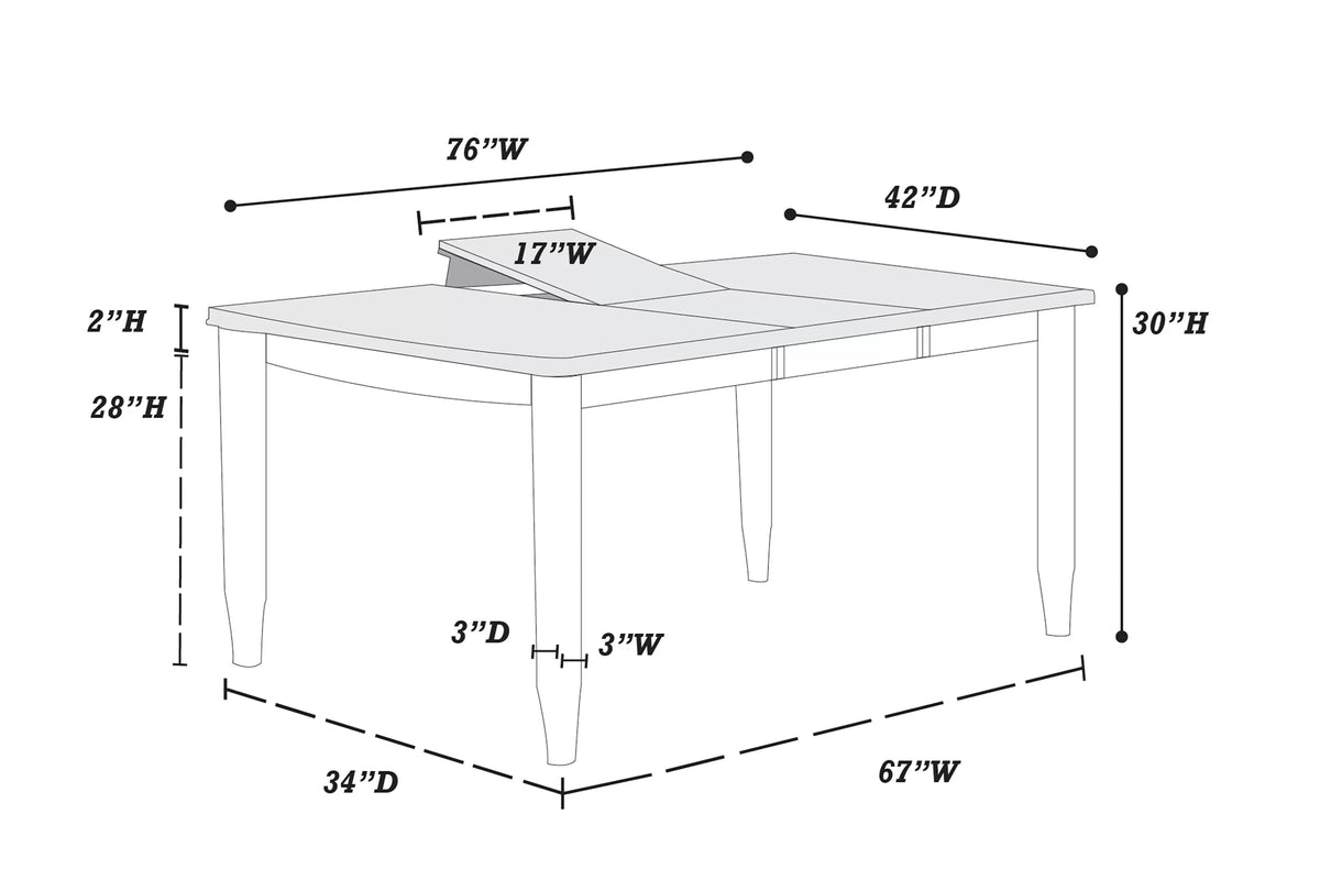 The Whitmore Butterfly Leaf Dining Table - view 8