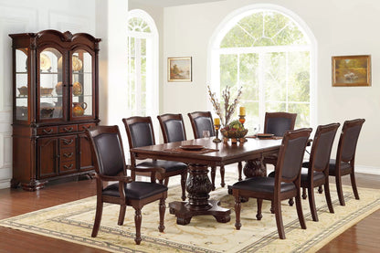 The Clovis Carved Dining Set with Buffet & Hutch – 10 Piece - view 1