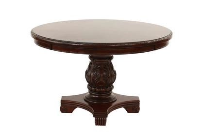 The Clovis Upholstered Round Dining Set with Buffet & Hutch – 6 Piece - view 4