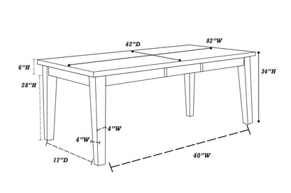 The Langston Dining Table with Leaf - view 7