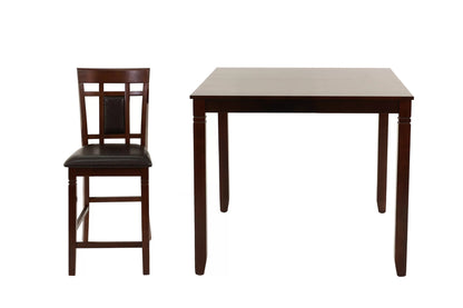 The Graham Espresso Counter Height Dining Set – 5 Piece