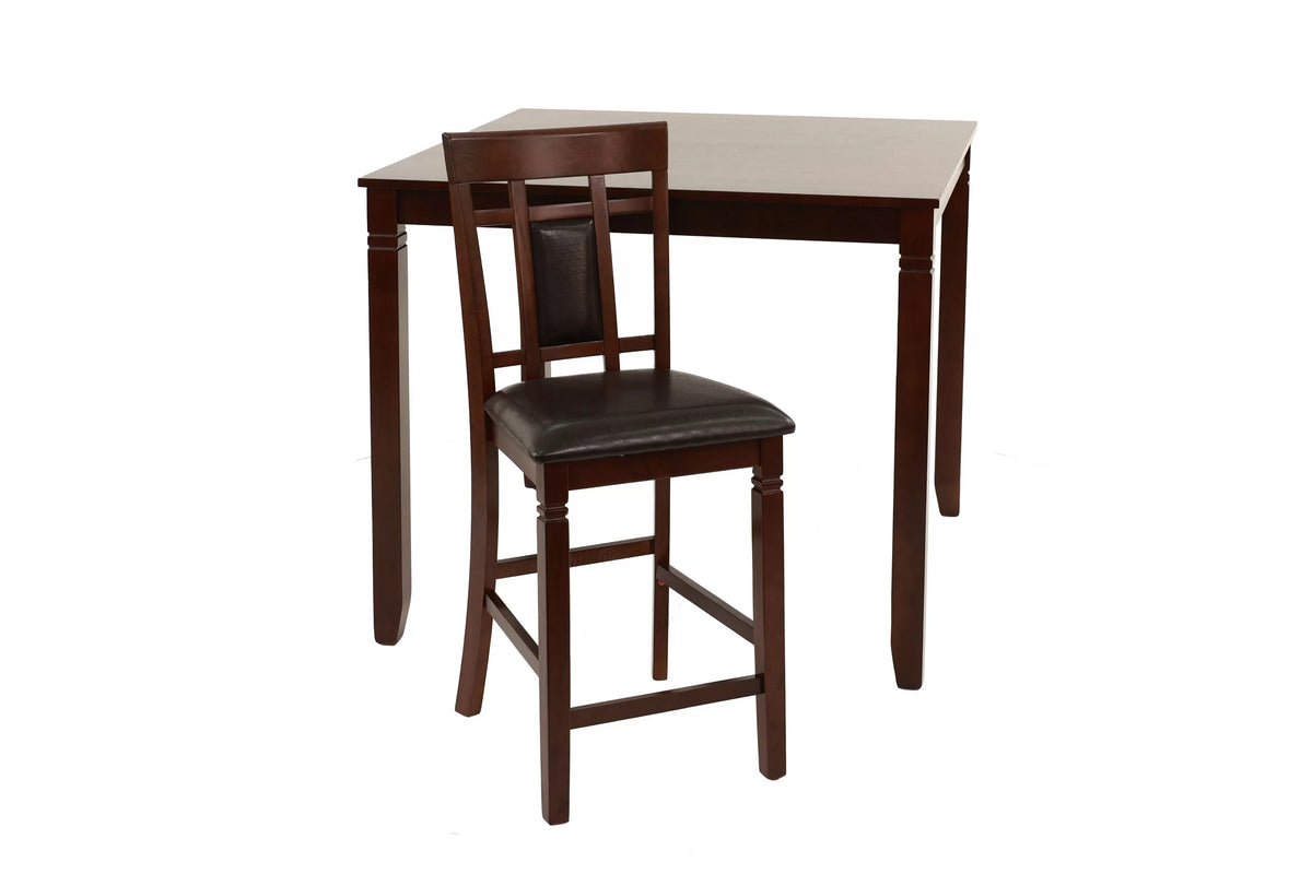 The Graham Espresso Counter Height Dining Set – 5 Piece
