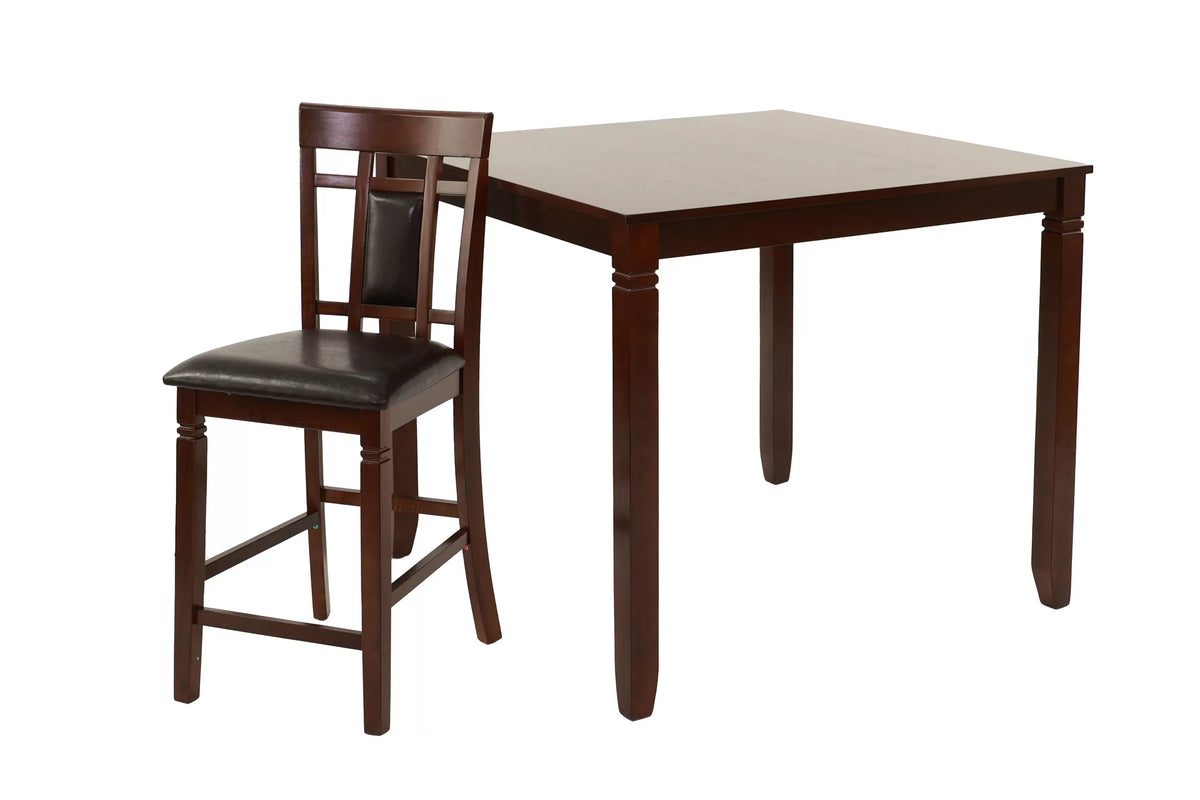 The Graham Espresso Counter Height Dining Set – 5 Piece