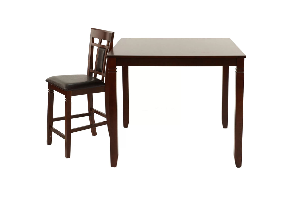 The Graham Espresso Counter Height Dining Set – 5 Piece
