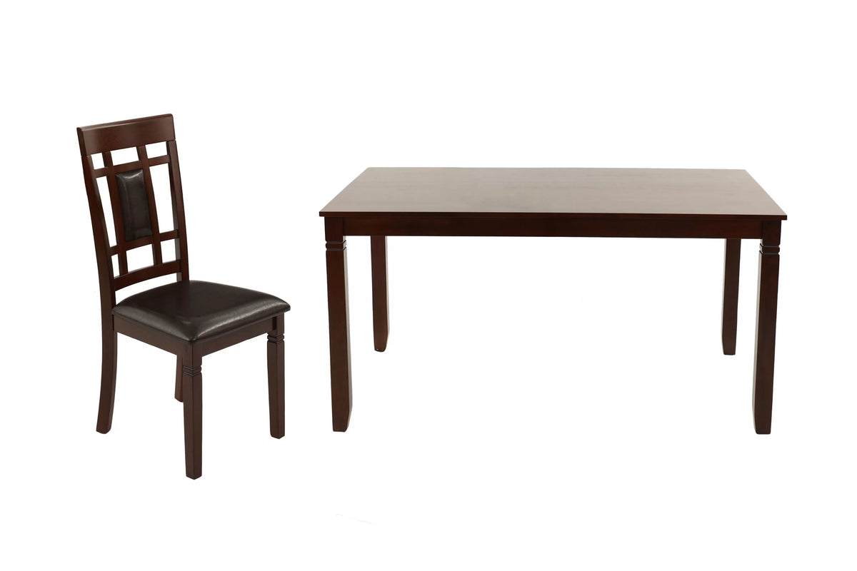 The Bramwell Natural Wood Dining Set – 7 Piece