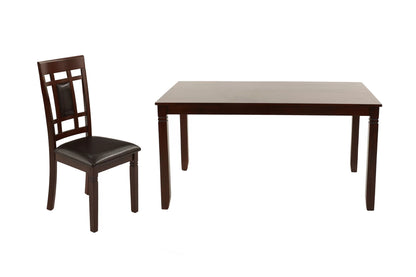 The Bramwell Natural Wood Dining Set – 7 Piece