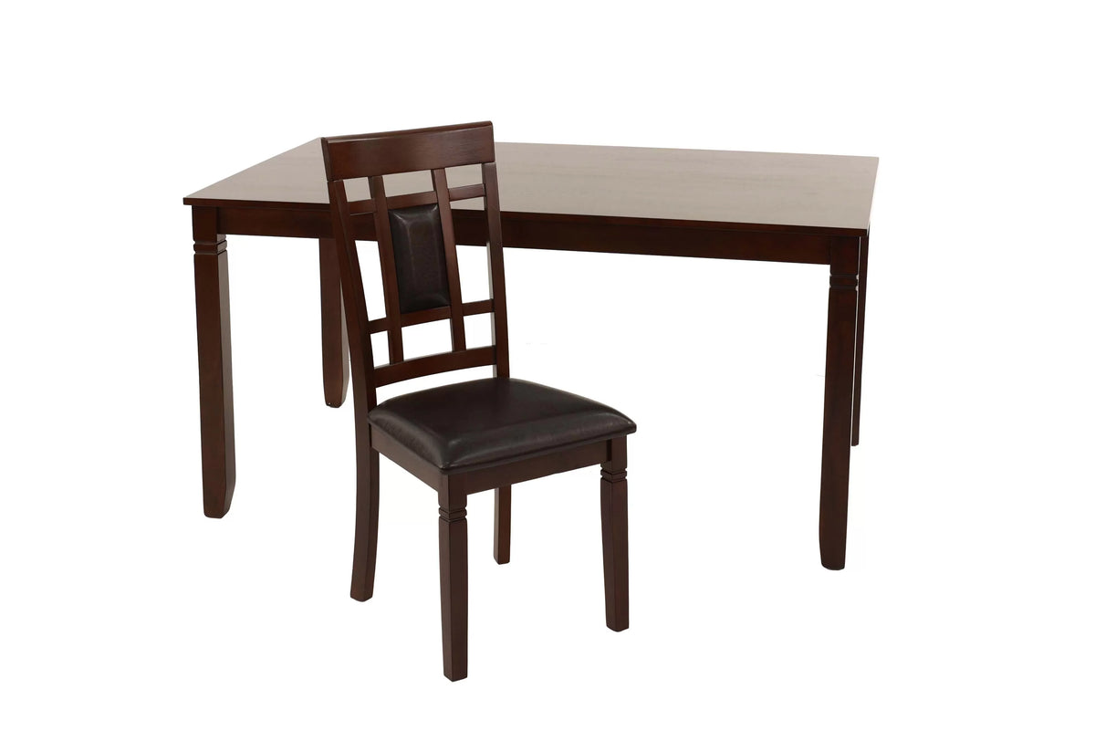 The Bramwell Natural Wood Dining Set – 7 Piece
