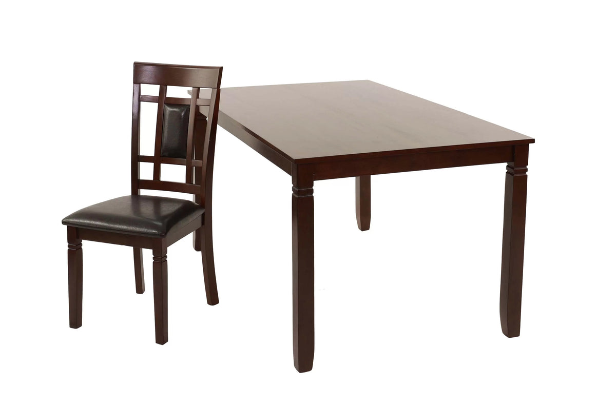 The Bramwell Natural Wood Dining Set – 7 Piece