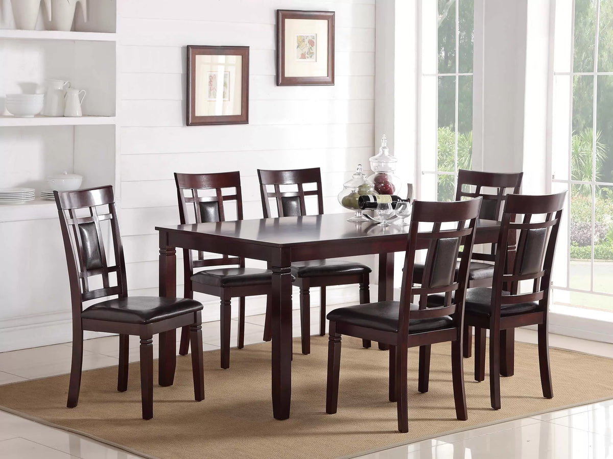The Bramwell Natural Wood Dining Set – 7 Piece