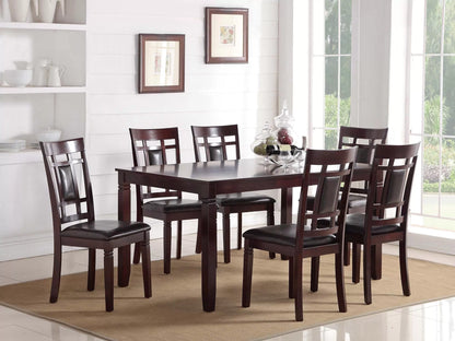 The Bramwell Natural Wood Dining Set – 7 Piece