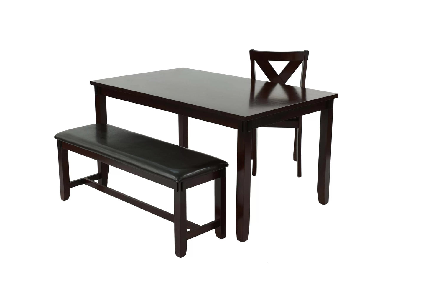 The Mason Espresso Dining Set – 6 Piece