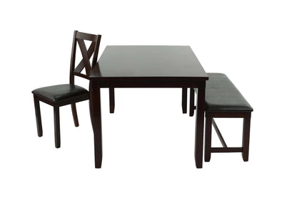 The Mason Espresso Dining Set – 6 Piece