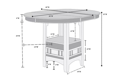 The Bennington Counter Height Table - view 10