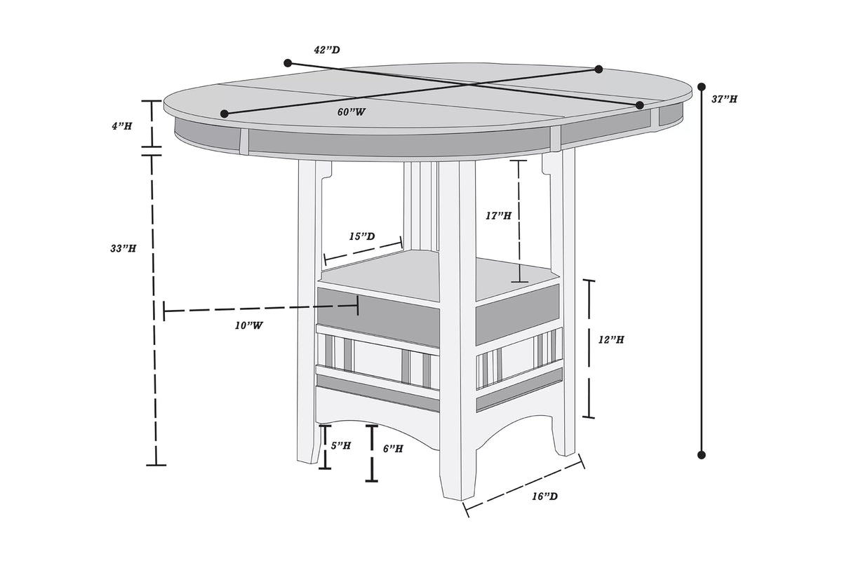The Calloway Counter Height Table - view 9