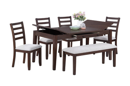 The Beckett Dining Table with Lift-Top Storage - view 2